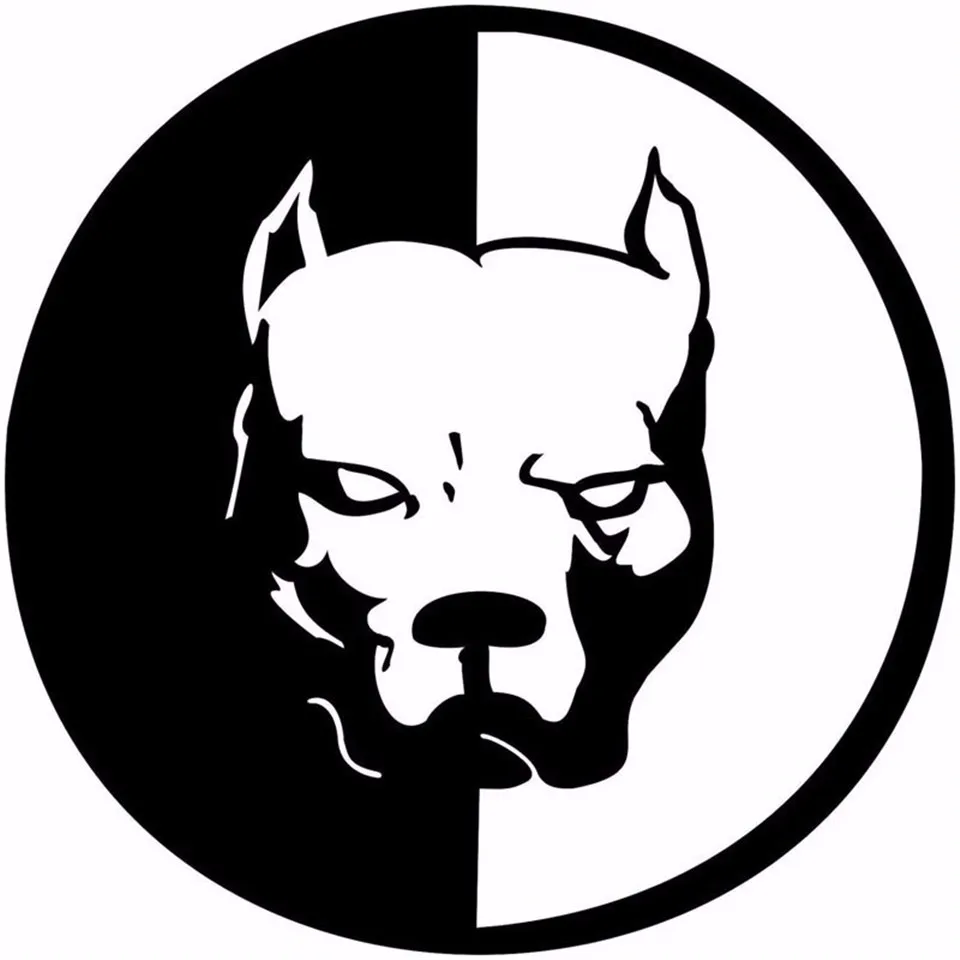 Second Half Price Car Styling Stickers PITBULL Dog Car Stickiers and Decals 1414CM Car Body Window Decorations stickers (1)