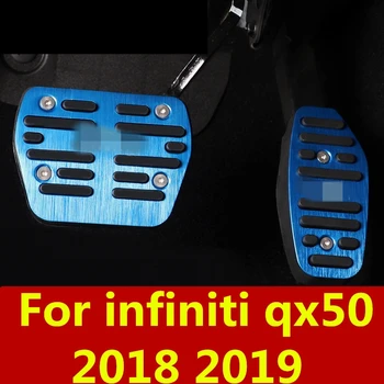 

car cover foot Gas/petrol/oil Brake Rest lamp trim Pedal Interior decoration Auto Accessories For infiniti qx50 2018 2019