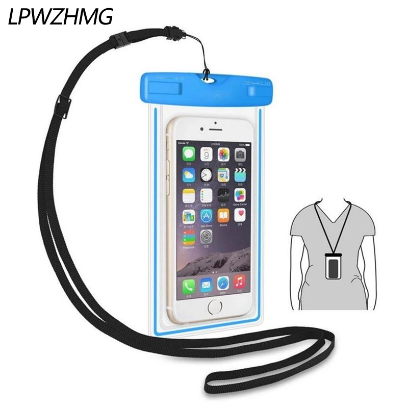 

LPWZHMG Travel Swimming Universal Waterproof Bag Case Cover For 5.5" Mobile Phone Bag Diving Sealed Bag Case Pouch Phone Cases