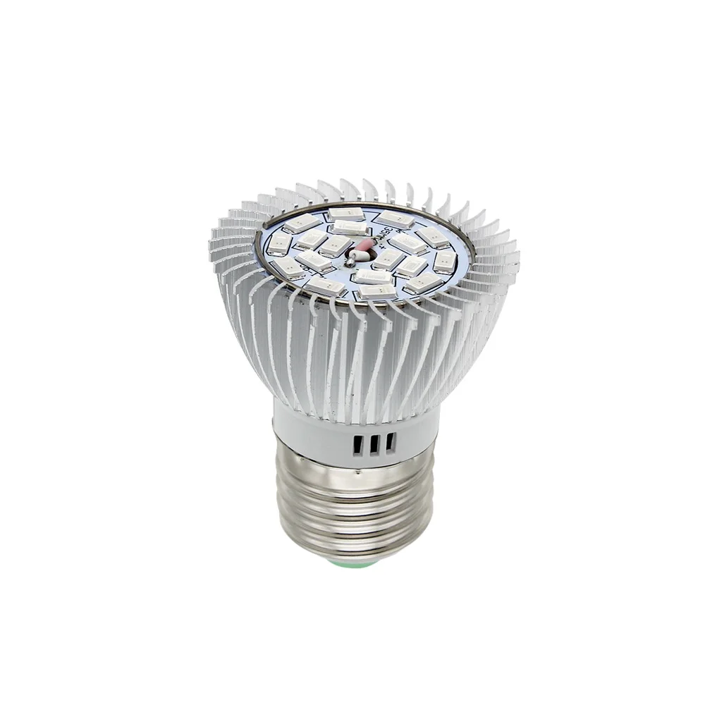 1x E27 E14 GU10 лампа 18 Вт 12 красный + 6 синий 5730 SMD светодиодный светильник для