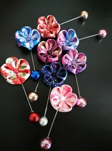 custom printed ribbon flower pins, wedding party festival favor,women & men’s lapel boutonnieres,red black pink blue purple
