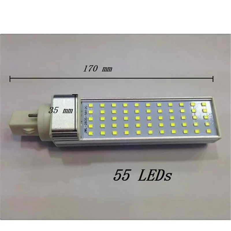 9 Вт 13 Вт 15 Вт 17 W E27 G24 G23 Светодиодный лампа Bombillas свет SMD 2835 Светодиодный прожектор 180 градусов AC85-265V с горизонтальным разъемом