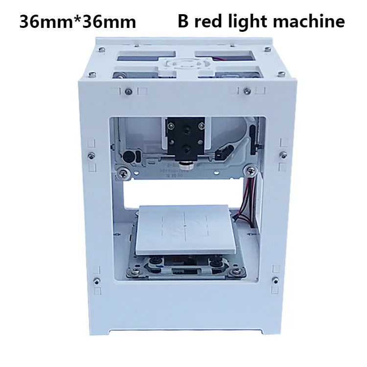 300 МВт USB Настольный лазерный гравировальный станок DIY Логотип Марка принтер резак ЧПУ лазерная резьба машина модернизированная рабочая зона: 36 мм* 36 мм - Цвет: B red light machine