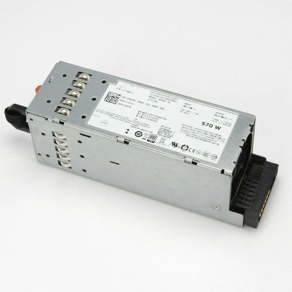 

570W Power Supply A570P-00 A570P-01 MYXYH T327N C570A-S0 T327N Power Supply For Server R710 T610 570W 12V
