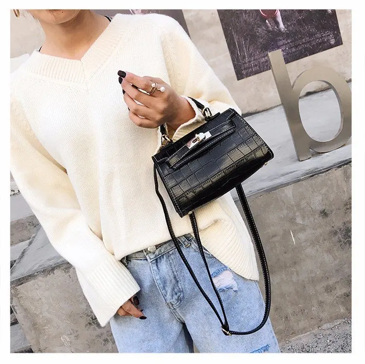 Cuir yellow Brown Brown Messenger Bolsa Bourgogne Poitrine Kate Femme tout Pierre red Pu De Main 2019 À Black Femininas Sacs Femmes Bandoulière Sac Fourre wRAqqpvn