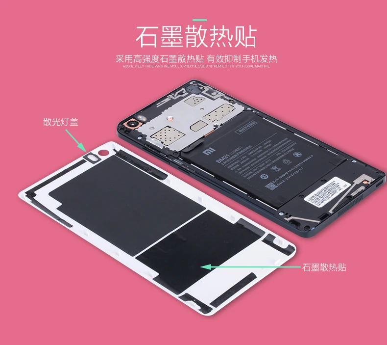 Оригинальная жесткая пластиковая задняя панель корпуса, чехол для Xiaomi Mi Note 1, 5,7 дюймов, Сменный Чехол для задней двери из натурального бамбука