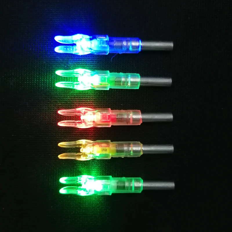 

9/12 pcs Automatically Lighted Bow String Activated LED Lighted Nocks ID6.2mm For Archery Nock Inside Diameter Shooting Hunting