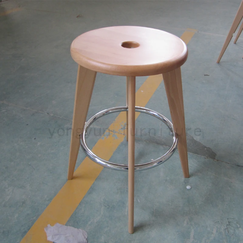 Минималистический современный дизайн твердый деревянный барный стул счетчик высокий табурет, мебель набор гостиной высокий 65 см бар набор стул обеденный стул