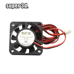 Compact Cooling Fan Radiator - 40mm x 40mm x 10mm, DC 5/12/24V for 3D Printer Applications