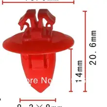 Fender и колеса Flare Литье клип для Toyota 90904-67037 Highlander, land Cruiser Tacoma и тундры 2001-на авто крепежа Пластик