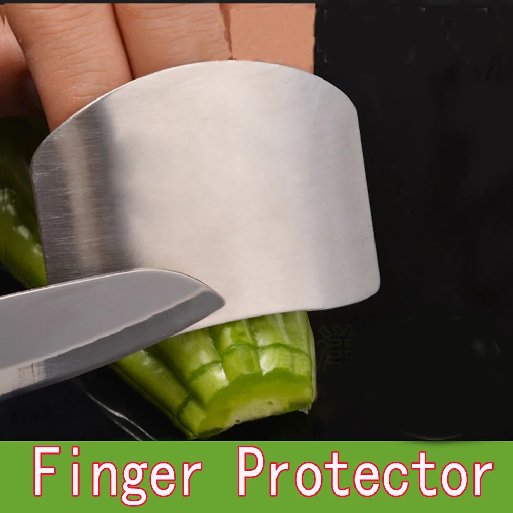 

5pcs/set Finger Protector Stainless Steel Cutting Vegetable Finger Hand Protector Personalized Design Chop Safe Slice Knife