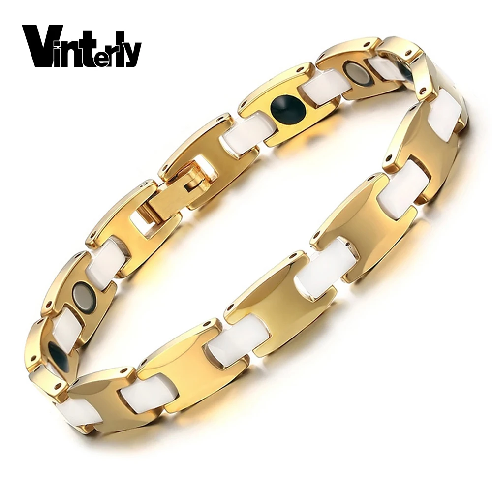 Vinterly Chain Bracelet Gold colo Korea Design Health Energy Bio