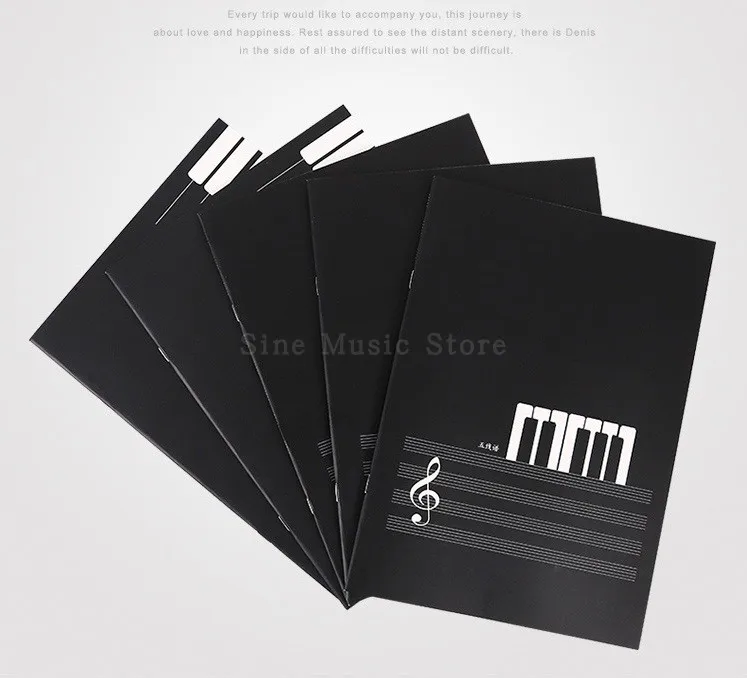 

18 Sheets 1Pcs Music Practice Notebook Piano Violin Musical Notes Music Book Universal Five-line Spectrum of the Music sheet
