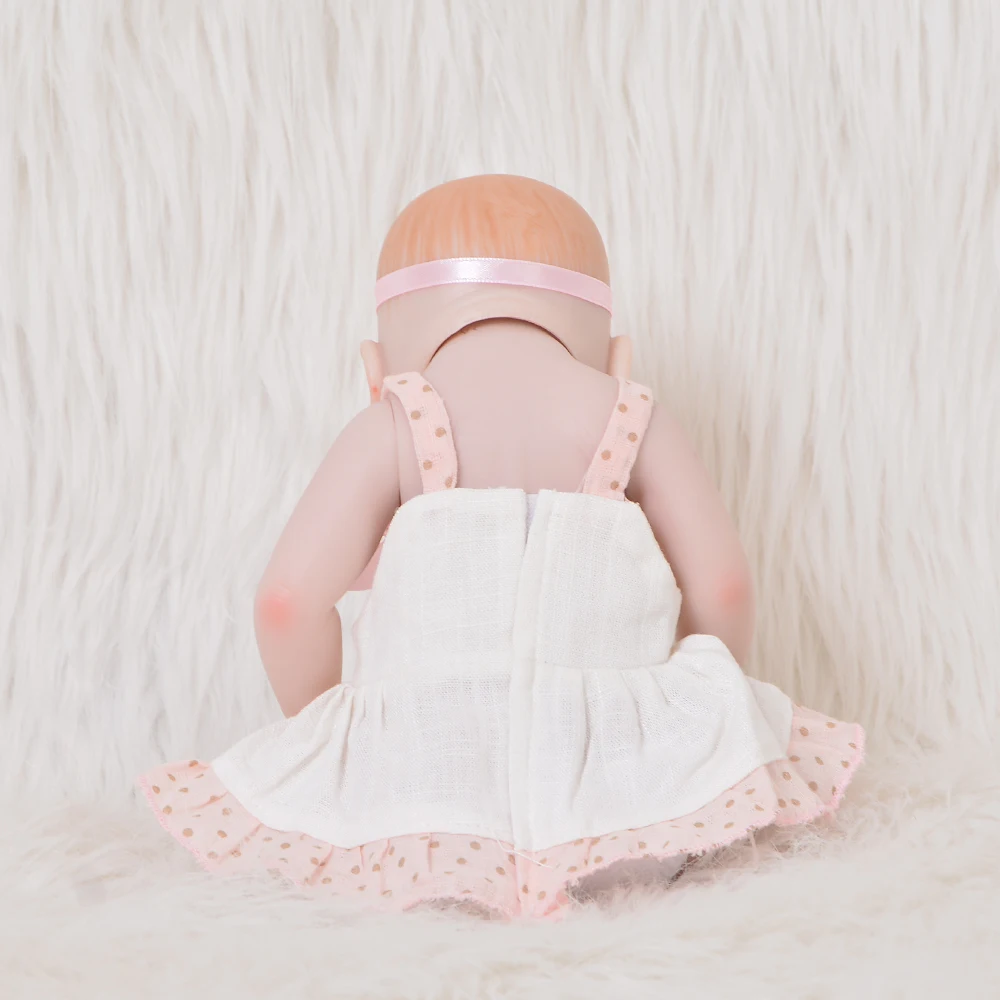 Милые 11 дюймовые мини куклы Reborn Babies полностью силиконовые виниловые для