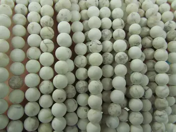 

Turquoise Stone 2strands 4 6 8 10 12mm Round Ball Blue Green White Matte Crab Loose Bead