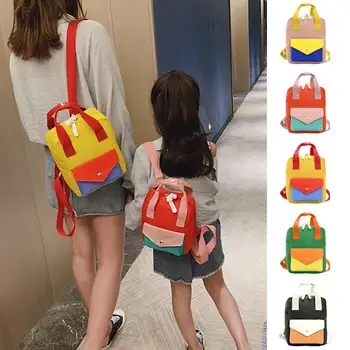 

Parent-Child Backpack Alphabet Bag Hit Color Small Backpack Fashion lady bag Large Capacity backpack Student bag Dropship T723