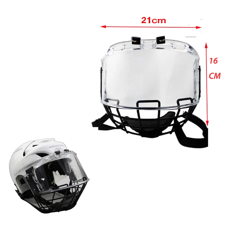 

Free shipping CE Approval Ice hockey helmet visor Ice Hockey player helmet Face Shield Visor mask cage for sale