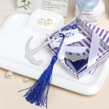 

Party Favor anchor metal Bookmark 20PCS Bridal Shower Wedding Favors Decoration Birthday Gift Free shipping