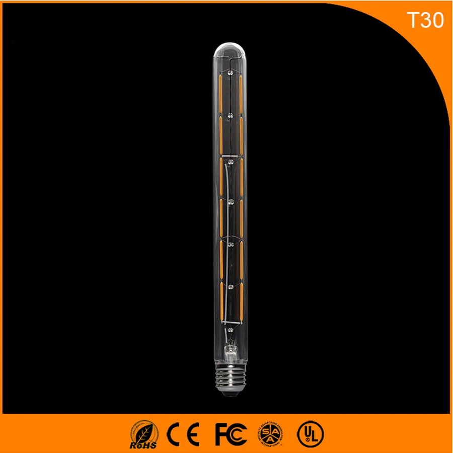 

50PCS E27 B22 Led Bulb 8W Vintage Edison Lamp,T30 LED COB Filament Light Retro Bulb AC 220V