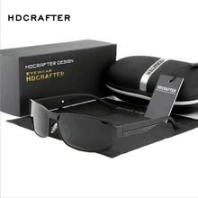 HDCRAFTER, модные солнцезащитные очки для вождения, для мужчин, поляризационные солнцезащитные очки, защита от уф400 лучей, фирменный дизайн, очки, высокое качество, Oculos