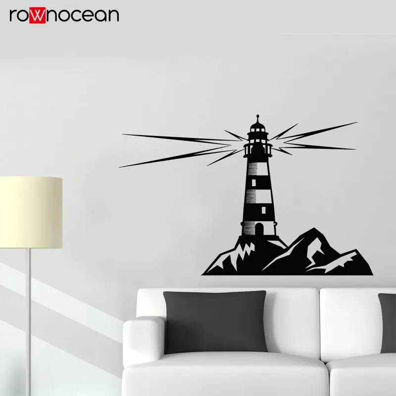 Lighthouse Nautical For Sailor Sea Ocean Style Wall Sticker Nautical