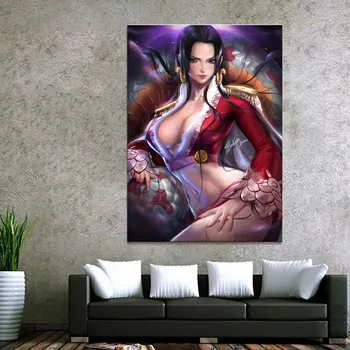

Home Decor Canvas 1 Piece ONE PIECE Boa Hancock 1 Piece Anime Sexy Art Silk Poster Prints Picture Home Wall Decoration Painting