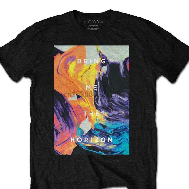 

T Shirt Summer Famous Clothing Bring Me The Horizon Men Tee Painted ( Medium ) Black Mens Bmth Tshirt