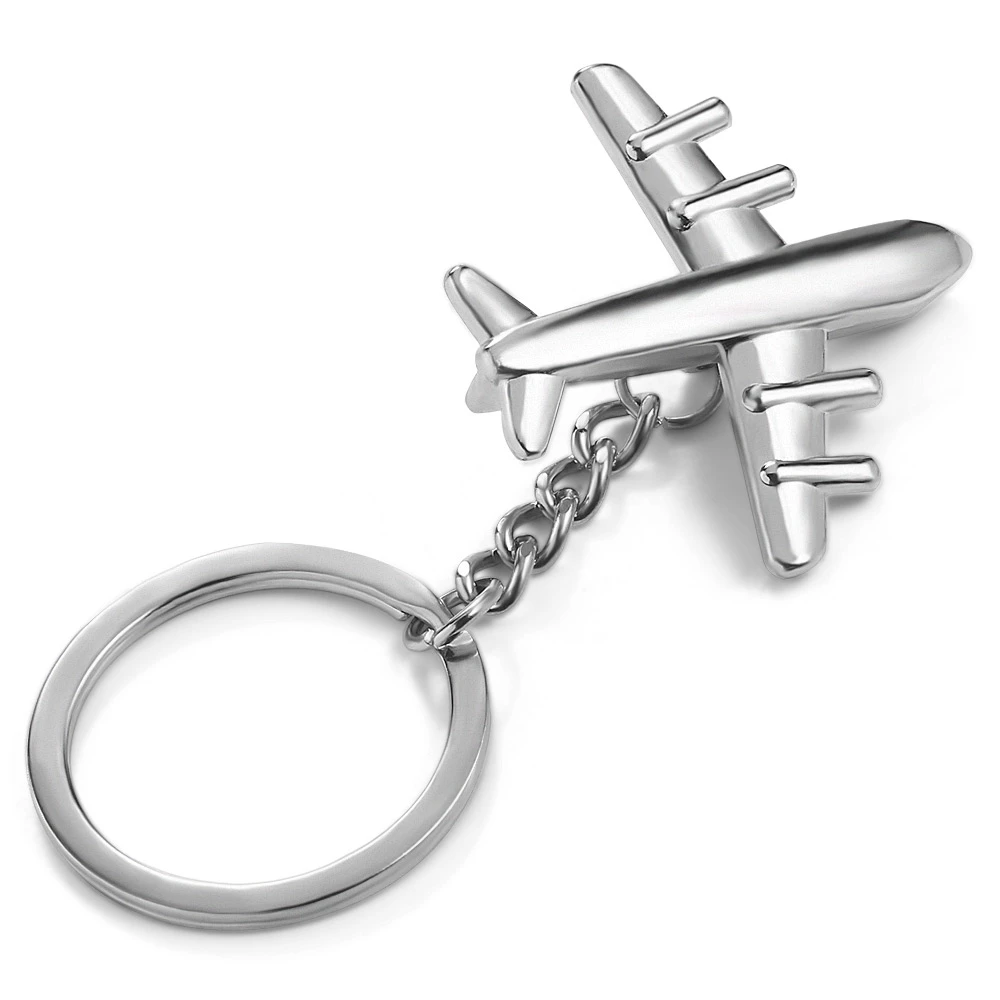 Classic 3D Plane Design Keychain Metal Airplane Keyringin Key Rings