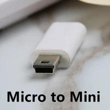 CatXaa Micro USB หญิงเพื่อมินิ USB ชายชาร์จอะแดปเตอร์สำหรับ MP3 MP4 Car Navigator Mini USB Power โทรศัพท์มือถือ(China)