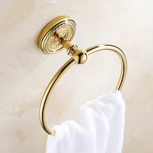 Europe Antique Bathroom Towel Rings/ Towel Rack Thicken Brass Bronze Wall Mounted Towel Holder Bathroom Accessories antique brass bathroom towel shelf towel rack towel holder bathroom towel accessories solid brass wall mounted