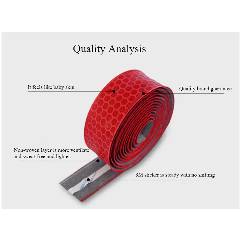 Waterproof Honeycomb PU Road Bike HandleBar Tape Leather Anti-slip Bicycle Grips Cork Handlebar adhesive Tape Plugs belt straps