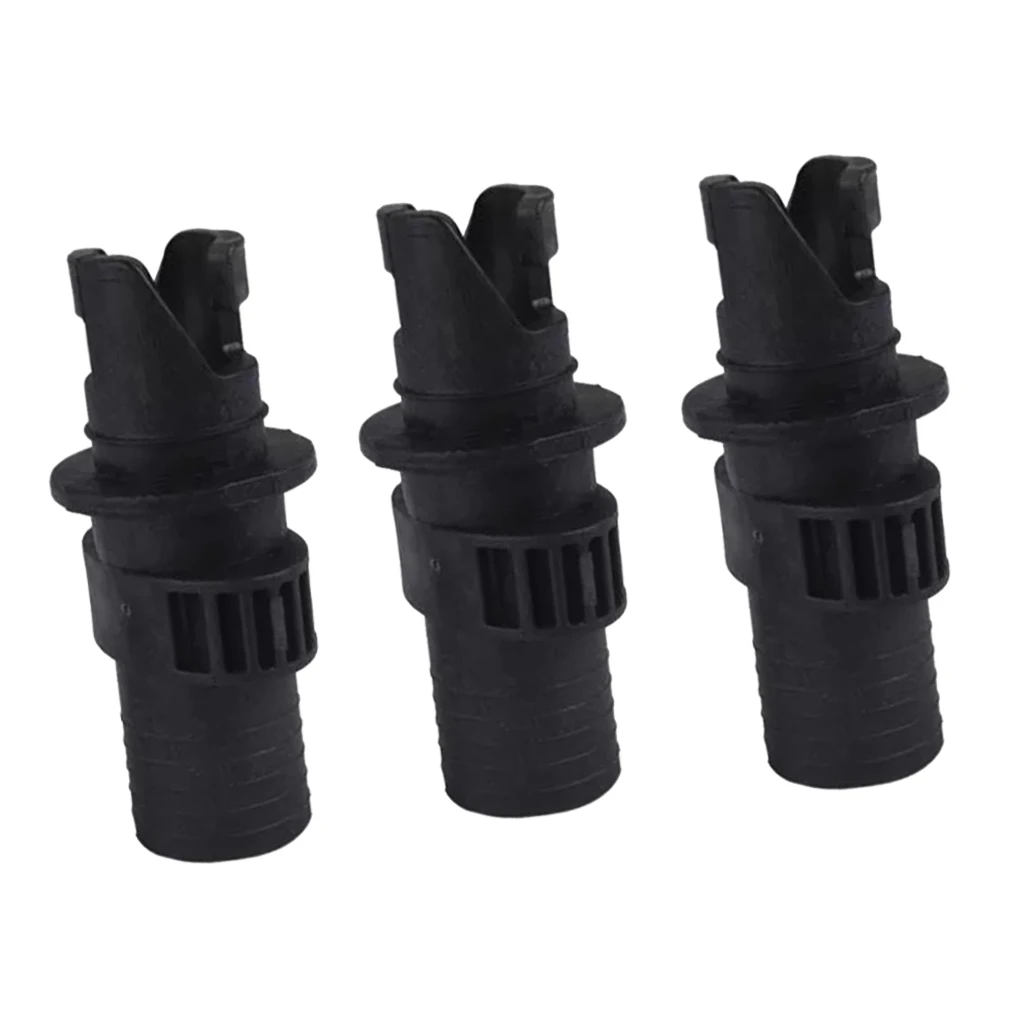 High Strong Plastic Pack of 3 Inflatable Marine Yacht Boat Kayak Air Valve Adapter Inflation Air Pump Hose Screw Valve Connector