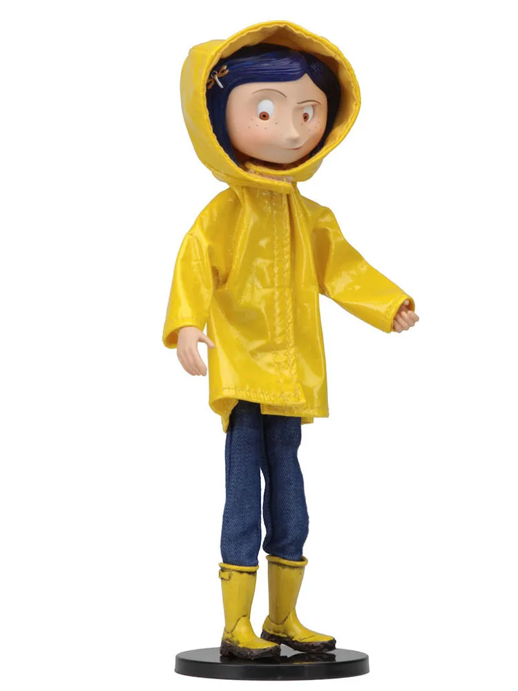 NECA Coraline & the Secret Door Coraline y la puerta secreta raincoat Action figure toys doll for gift02
