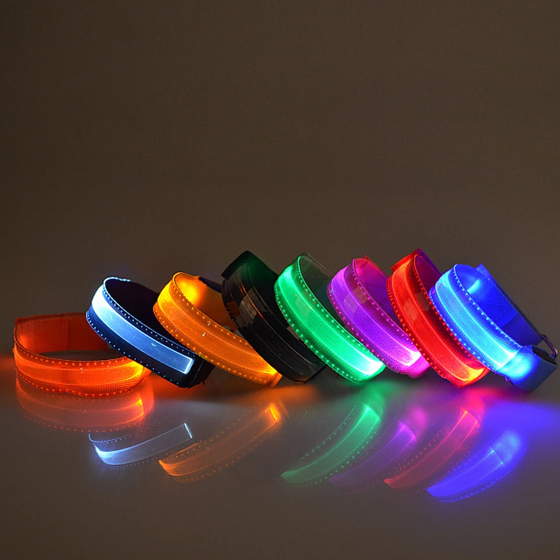 New Hot Flash Led Reflective Strap Snap Wrap Armband Belt Safety what-is-glowberry-prime-and-when-will-it-be-in-aldi-44-off