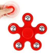 Непоседа пластмассовый Спиннер Слива пять бусин Спиннер на каждый день Игрушка фокус Tri Spinner уменьшить стресс