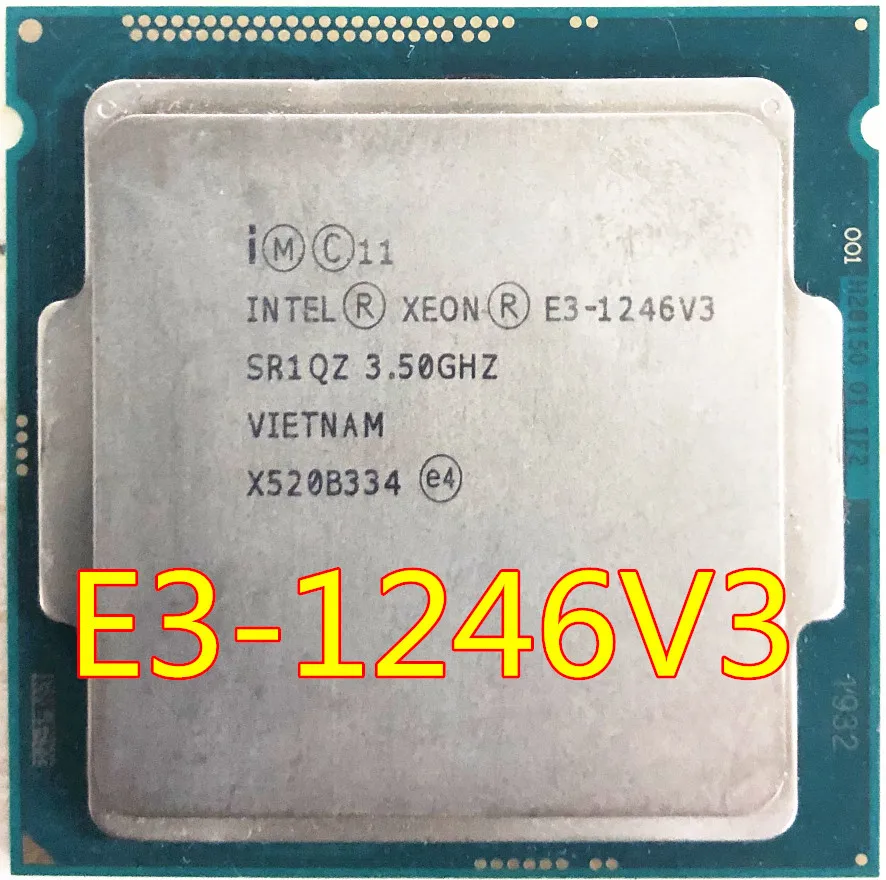 Intel Xeon E3-1246 v3 E3 1246v3 E3 1246 v3 3,5 ГГц четырехъядерный Восьмиядерный процессор 84 Вт Процессор LGA 1150