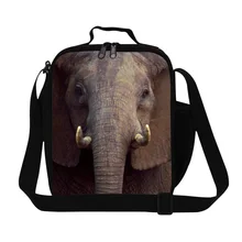 Лучший обед Сумки Слон Объёмный рисунок(3D-принт) обед сумки для детей, дети мальчики персонализированные Ланч-бокс для школы тепловой мешок еды для мужские