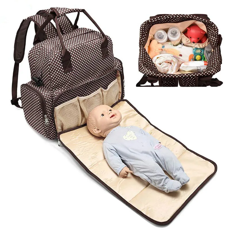 

2018 Multifunctional Diaper Bags Mummy Bolsa Maternity Handbag Polyester Solid Stroller Baby Care Bag Wheelchairs Large Capacity