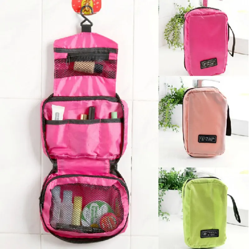 

Function Travel Hanging Cosmetic Bag Women Zipper Make Up Case Organizer Storage Mesh Makeup Pouch Toiletry Beauty Wash Kit Bags