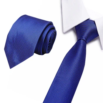 

Fashion Quality Slim Tie 8cm Black Gray Skinny Blue Gravata Silk Jacquard Woven Neckties For Men Wedding Party Groom