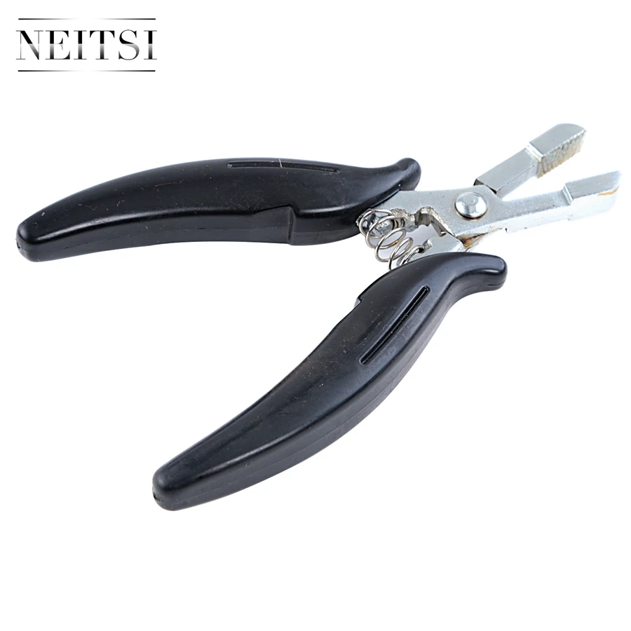 Neitsi Professional Micro Ring Pliers Tools For Hair Extension Hair Styling Pliers Black Color 1pc/lot neitsi one set professional hair extensions tools 1pc black control temperature connector 50pcs nail u tips 3 colors option