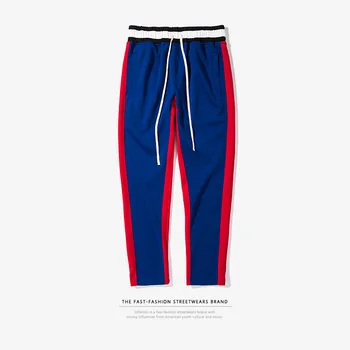 

Spring Summer Stripe Loose Men Pants Casual Hip Hop Vintage Japanese Streetwear Men Side Stripe Joggers Harajuku Sweatpants LC78