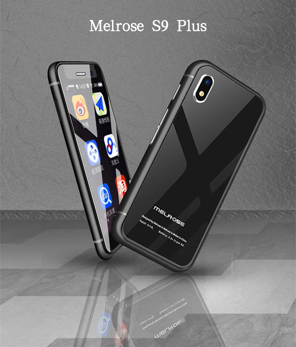 2018 4 аппарат не привязан к оператору сотовой связи маленький смартфон Melrose S9 Plus Android 7,0 MTK6737 1 ГБ 8 ГБ 2,45 дюймовый ультра тонкий мини мобильный