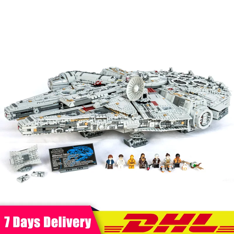 

Clone LEGOINGLY 75192 LEPIN 05132 Star 8445 PCS Wars The UCS Large Millennium Falcon Set Building Blocks Bricks Set DIY Toys