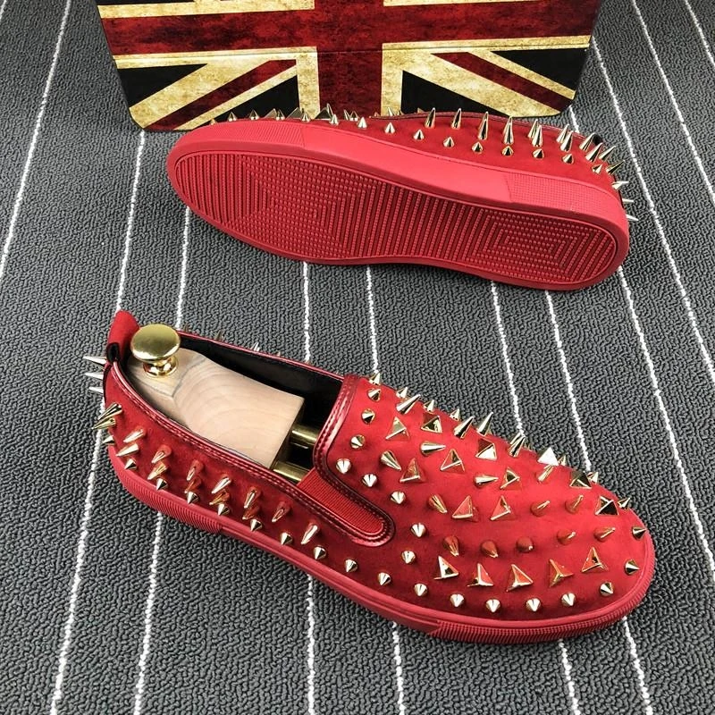 red bottom loafers for men