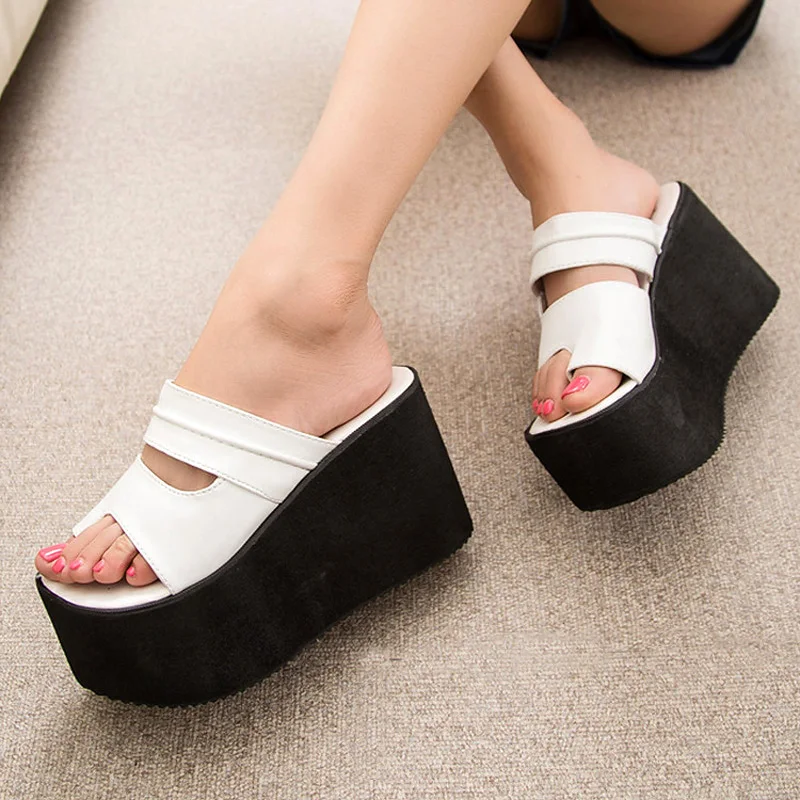 soft high heel slippers