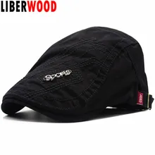 LIBERWOOD новые модные хлопковые береты для мужчин и женщин, Повседневная Кепка s для лета, спортивные шапки, британская Кепка s