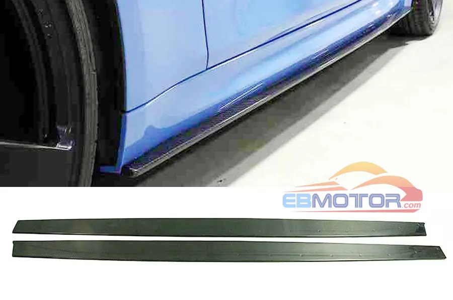MP style Real carbon fiber side skirts body kits apron 1pair for BMW F80 M3 4-door F82 M4 2-door 2014UP  B363