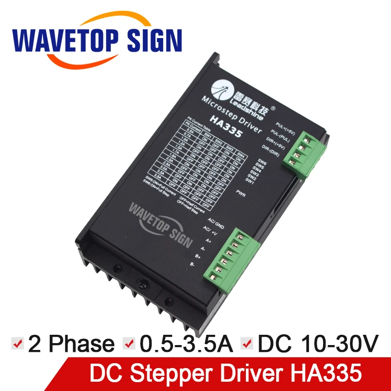 

Leadshine Stepper Motor Driver HA335 2Phase Voltage 10-30VDC Current 0.5-3.5A