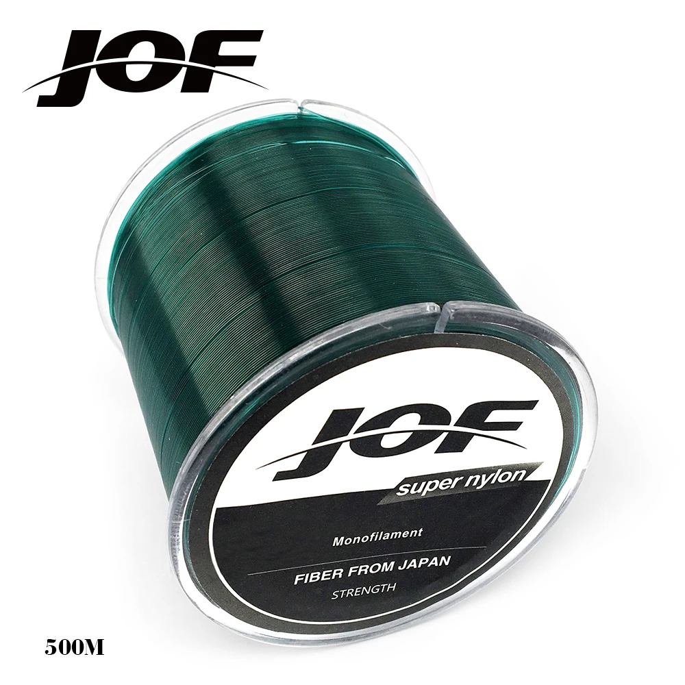 Jof المتطرفة قوي حيدة خط الصيد النايلون خط الصيد 500 متر 5 LB-30 lb